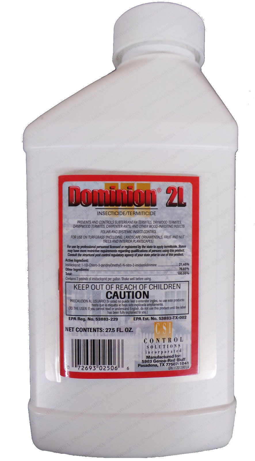 Dominion 2L Insecticide - 27.5 oz. | Control Termite, Whiteflies, Grubs (Merit) gallery