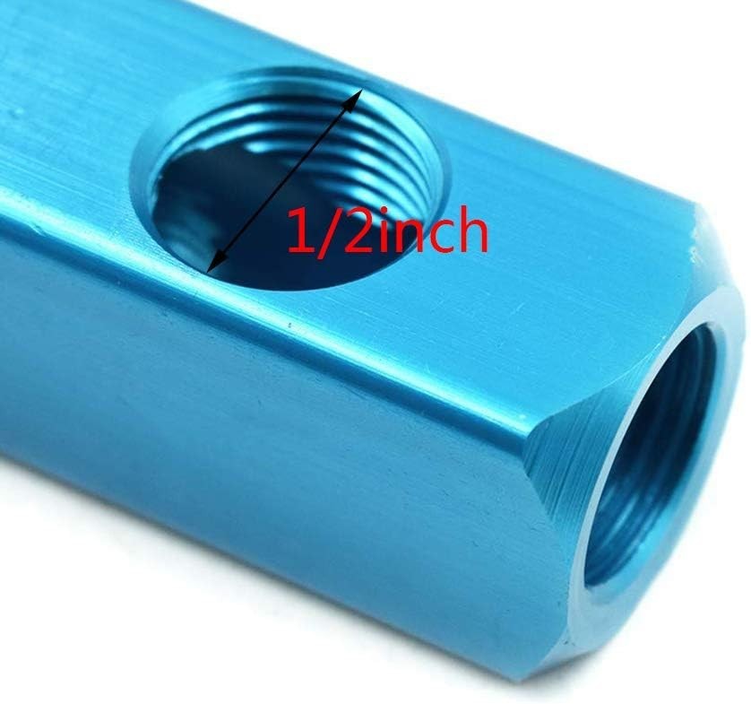 1/2" Air Hose Inline Manifold Block Splitter, 1/2" BSPT, 1Pcs 2 Ways 5 Ports gallery