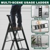 Siavonce XH06859 4 Step Ladder 4 -Step 330-lb Capacity Steel Foldable Step Stool gallery