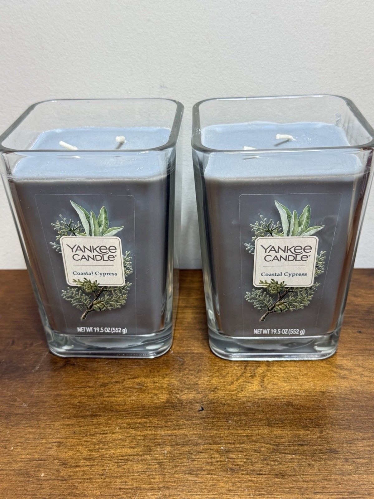 NEW 2 Yankee Candle Elevation Collection COASTAL CYPRESS 2 Wick Retired 19.5 Oz gallery