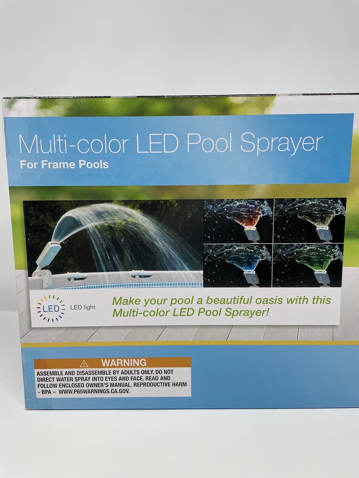 Intex MultiColor LED Pool Sprayer for Above Ground Swimming Pools gallery