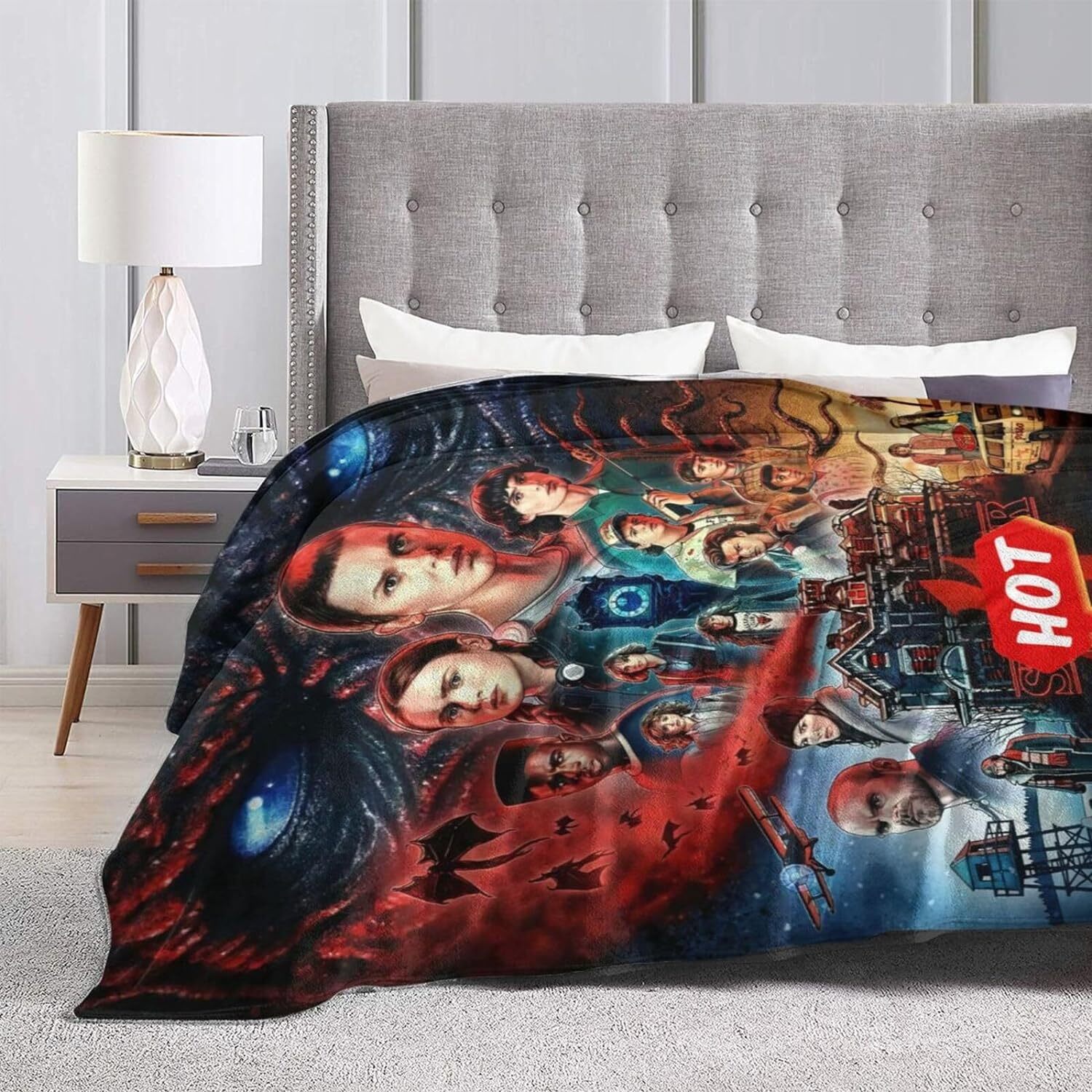 Stranger Things Bedding Duvet Cover Set with 2 Pillowcases Soft Breathable 3pcs gallery