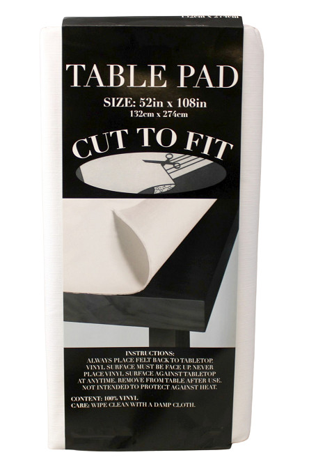 Dependable Felt Back Vinyl Table Pad Protector Size 52" x 108" Cut to Fit gallery