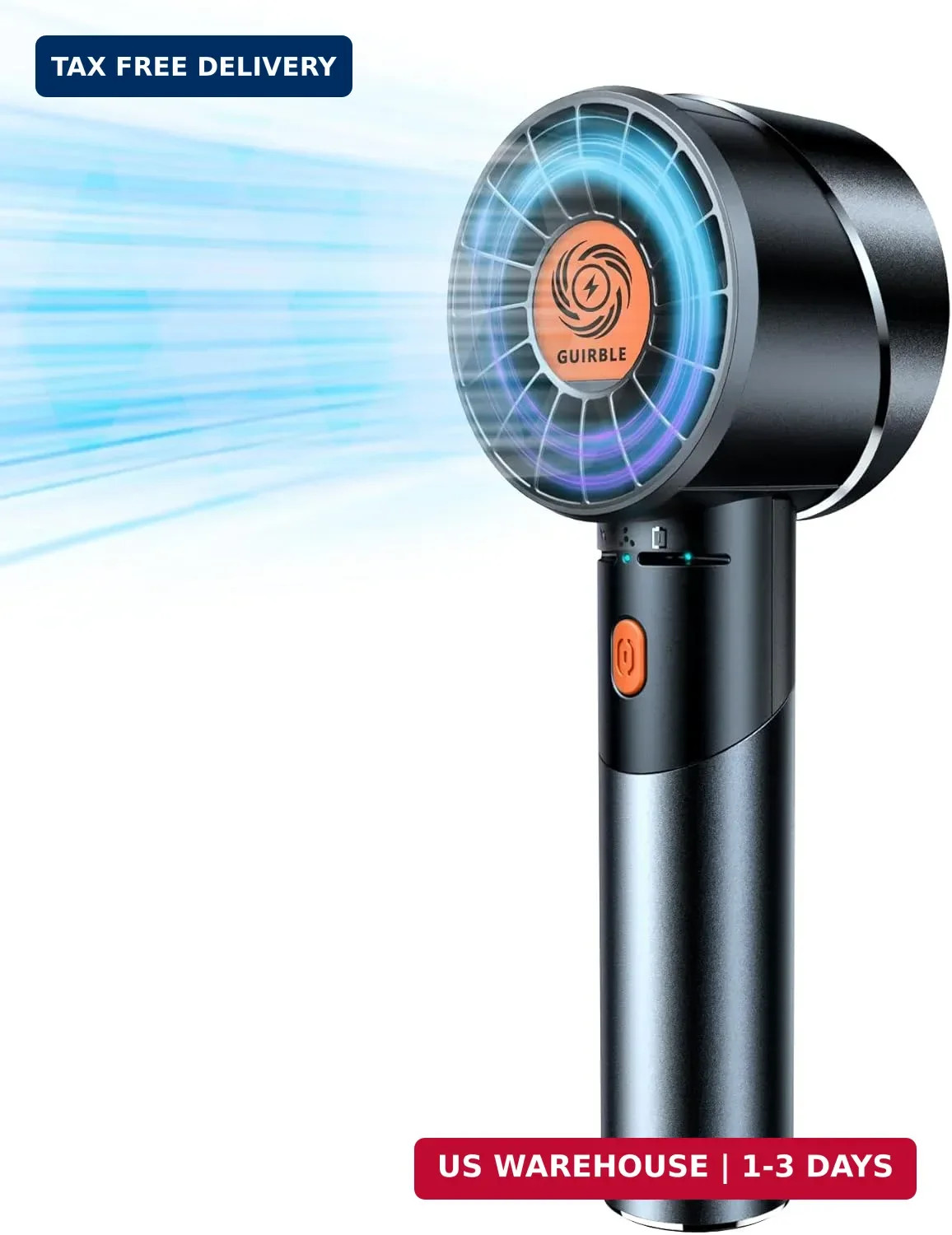 Handheld Fan,Portable Turbo Fan,Powerful Personal Fan(7000rpm High-Speed Motor,B gallery
