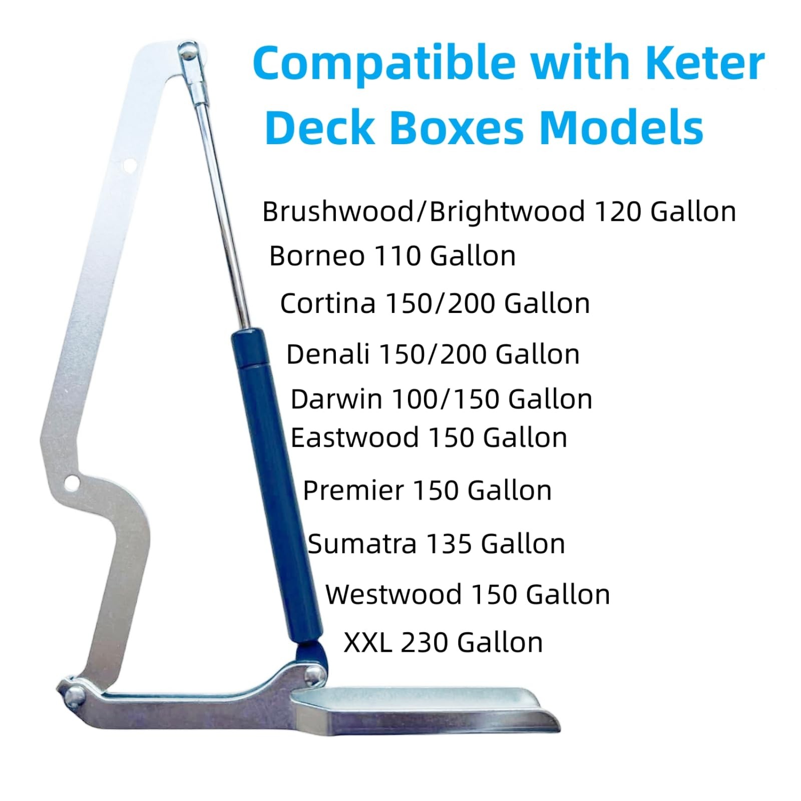 Deck Box Hinge for Keter Deck Box Hydraulic Hinge Parts, 2PACK gallery