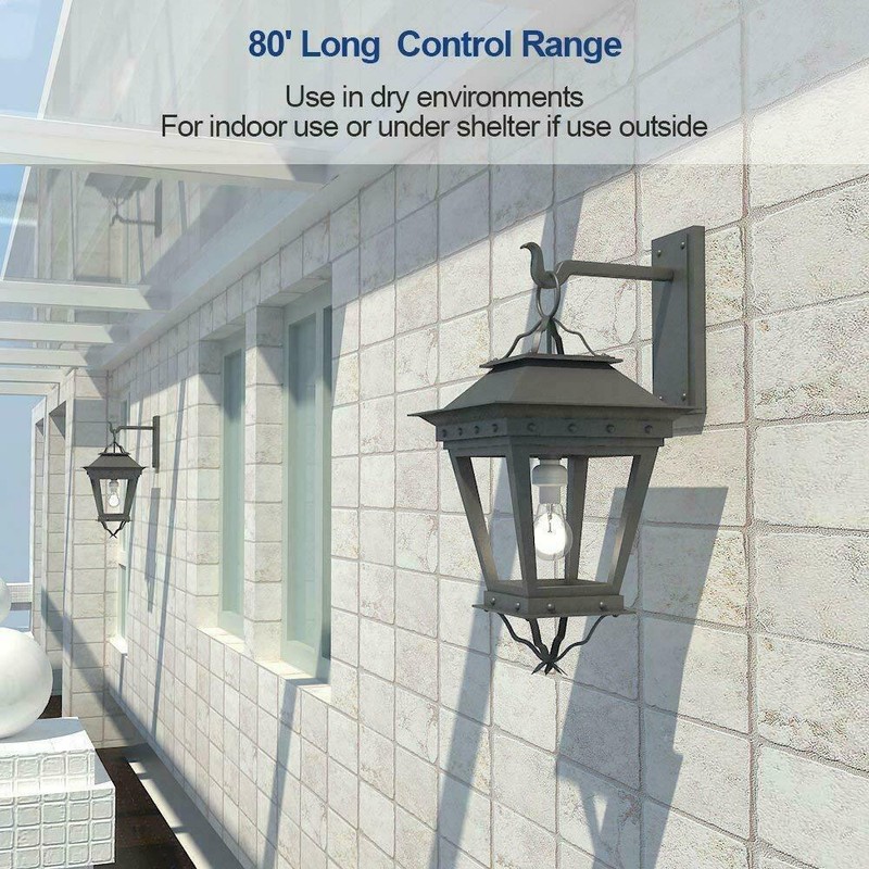 DEWENWILS Wireless Remote Control Light Lamp Socket E26/E27 Bulb Holder Base gallery