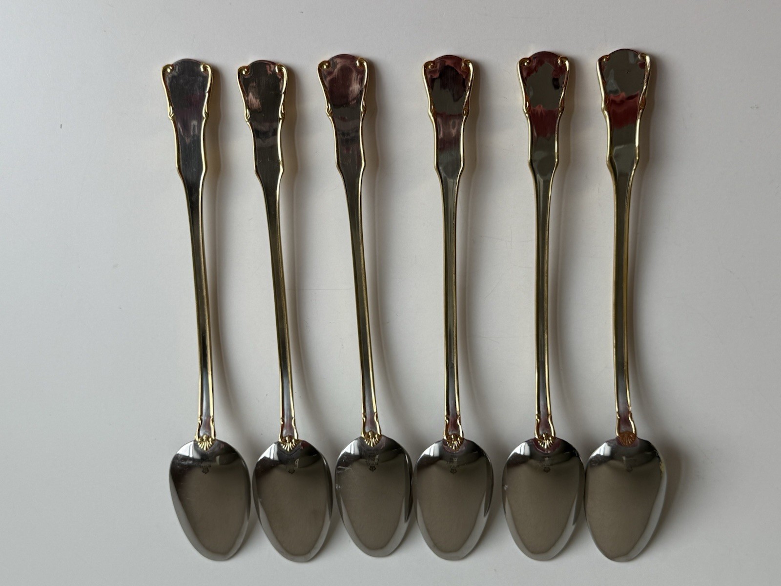 Royal Albert Old Country Roses 6 Ice Teaspoons Set 18/10 Stainless Steel gallery