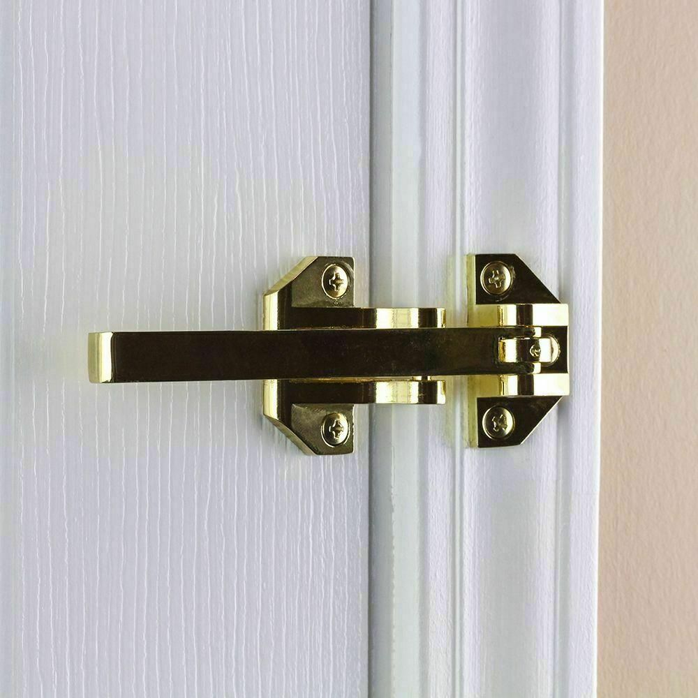Door Security Guard Lock Bright Brass Heavy-Duty Defiant Home Improvement gallery