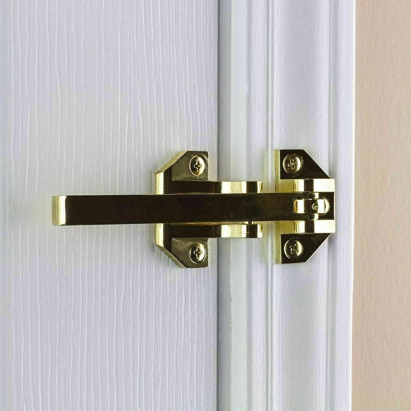 Door Security Guard Lock Bright Brass Heavy-Duty Defiant Home Improvement gallery