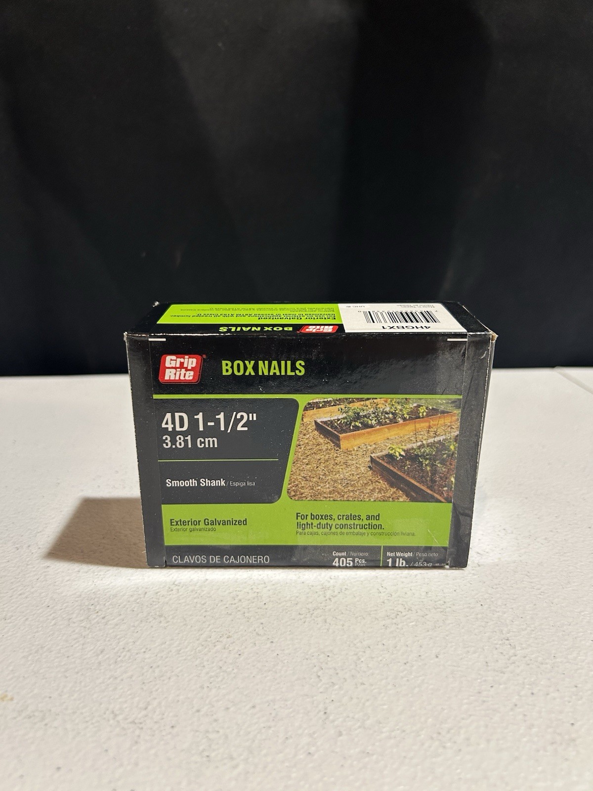 Grip-Rite Box Nails 4D 1-1/2” Exterior Galvanized Smooth Shank 1 Lb 405 Pcs gallery