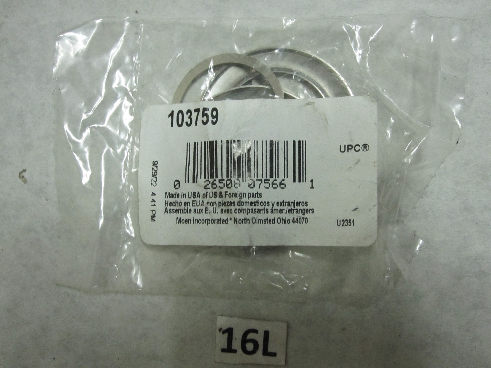 Moen 103759 Mounting Hardware Kit for Bathroom Faucet gallery