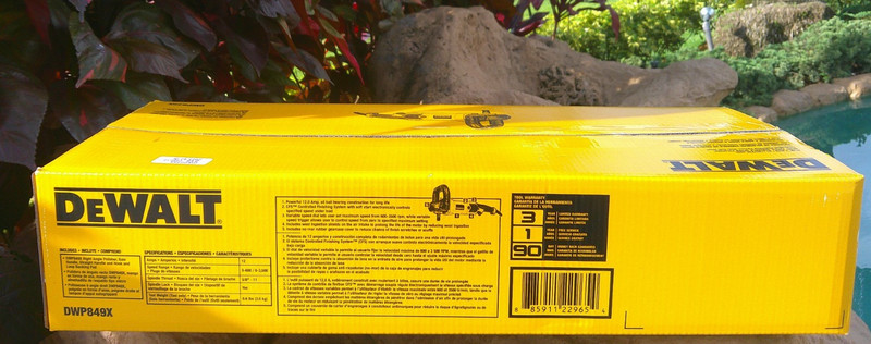 Dewalt DWP849X 7"/9" Variable Speed Rotary Polisher, 12 Amp gallery