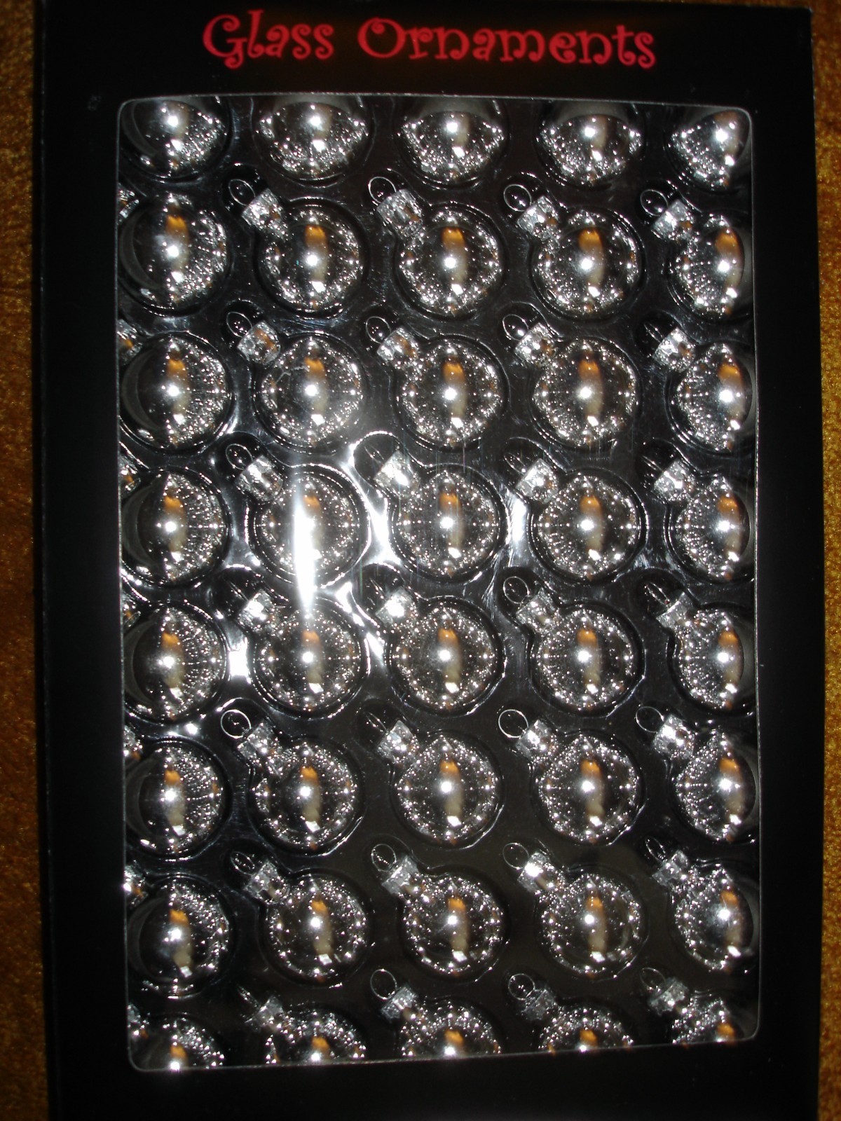 GLASS BALL ORNAMENTS 30MM 40CT gallery