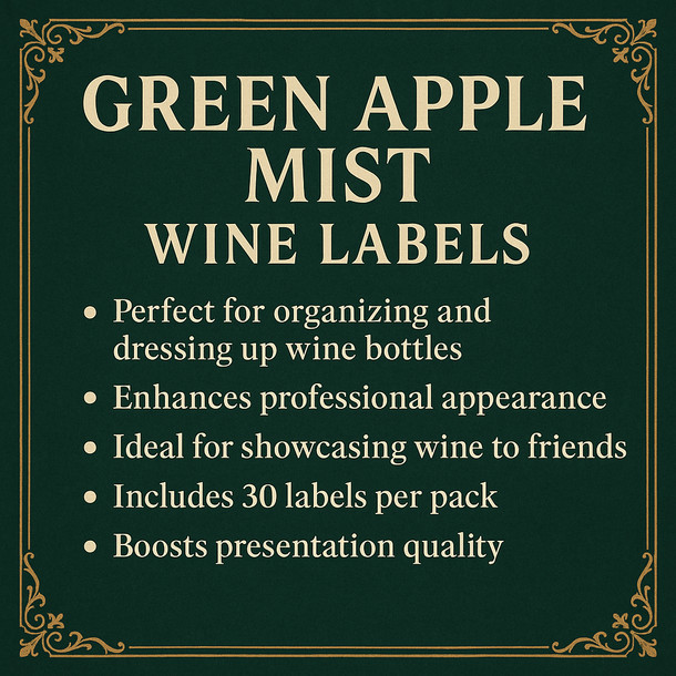 LD Carlson Green Apple Mist Wine Labels gallery