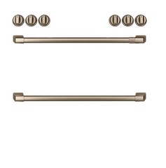 Café Front Control Gas Knobs and Handles Kit – Brushed Bronze. CXFCGHKPMBZ#03