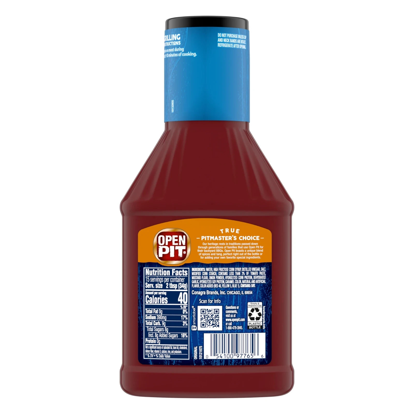 5 Pack Open Pit Authentic Taste Blue Label Original Barbecue Sauce 18 oz Bottles gallery
