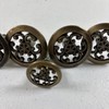 Jaybee Mid Century Drawer Pulls Knobs 1960 1.5" & 1/2” Antique Gold Metal 5pc gallery