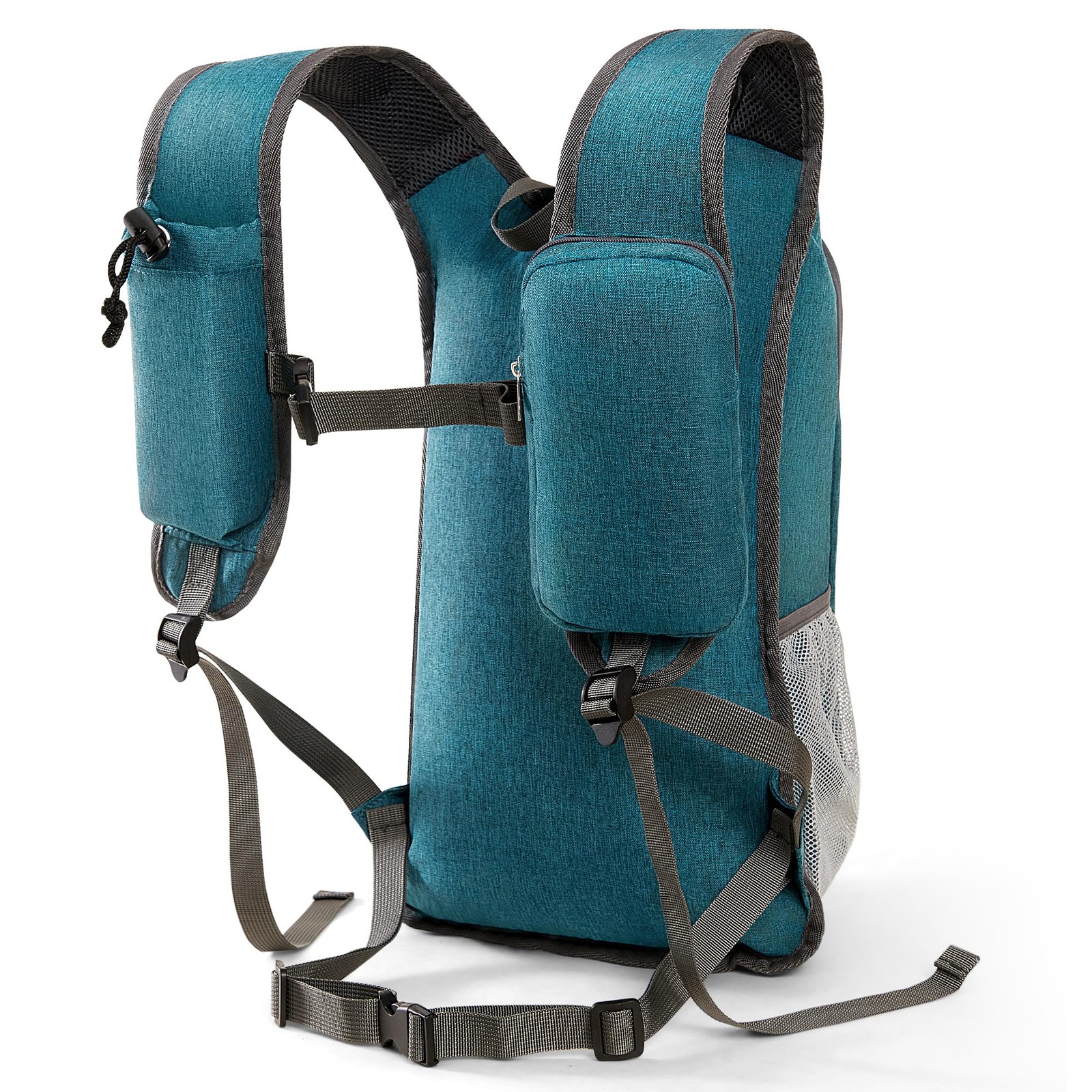Small Hiking Backpack with Detachable Front Holder, Foldable Packable Back pa... 2