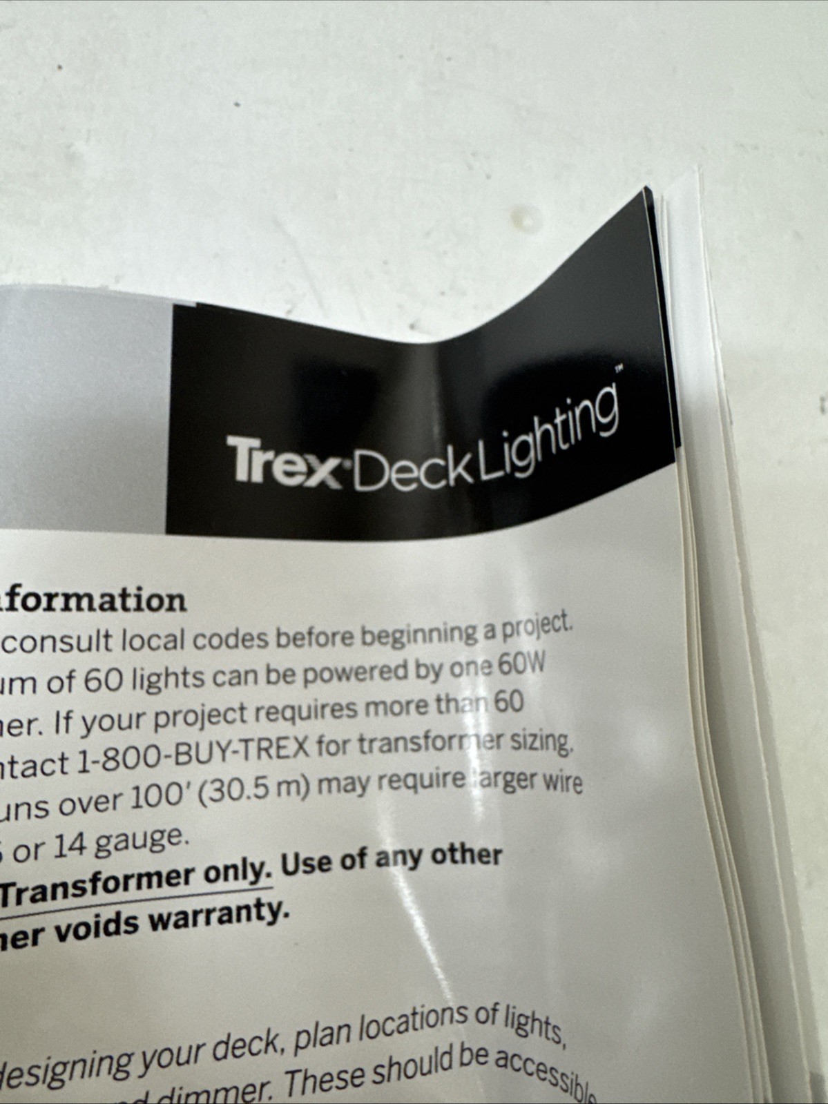 TREX 2.75" Deck Lighting LED Post Lamp/Deck Rail, Classic White, WTLAMPLEDC gallery