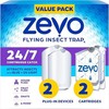 Zevo Flying Insect Trap Starter Kit - 2 Plug-in Bases + 2 Refill Cartridges-UV gallery