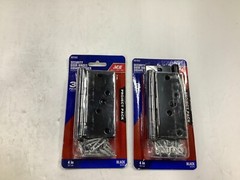 ACE Security Door Hinges Square Corner 4″ BLACK #5021652 6 TOTAL