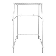 Compact Laundry Appliance Stand Stack Compact Dryer Over Top Washer Stand White