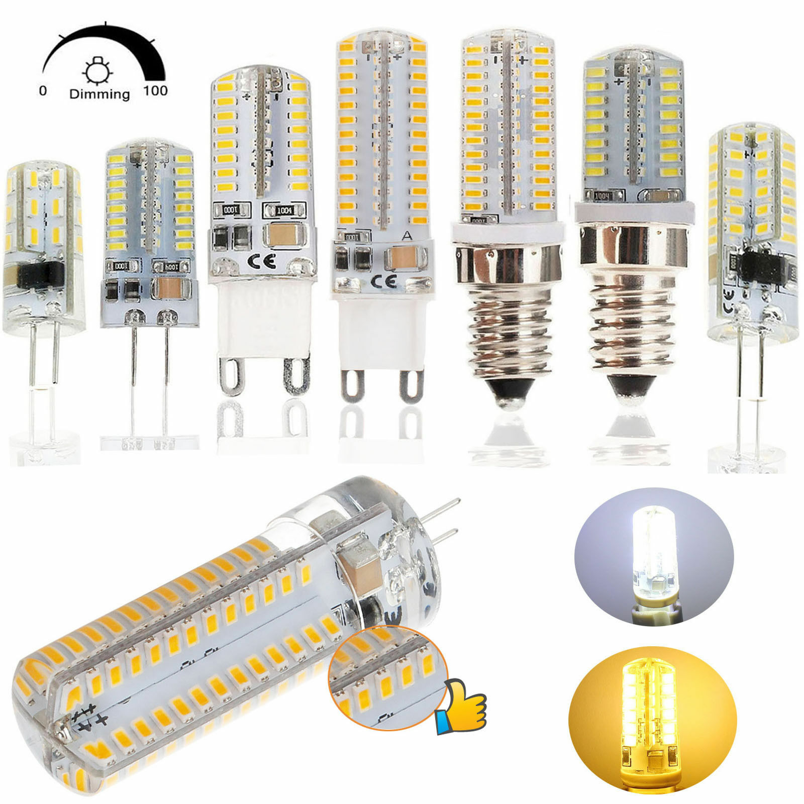 Mini G9 G4 LED Corn Bulb Dimmable Light E14 E12 6W 8W 10W 3014 SMD Lamp 110/220V gallery