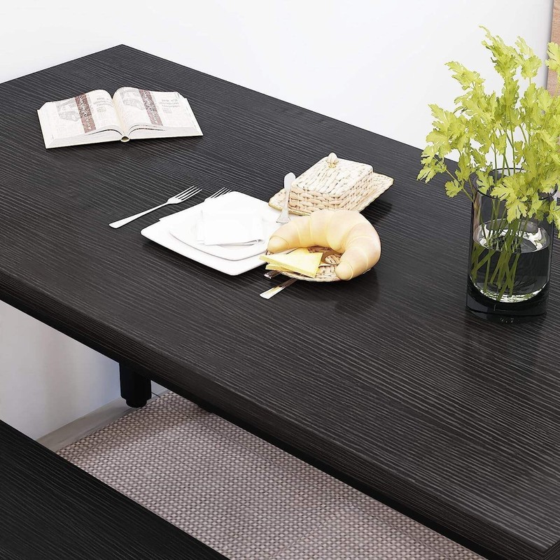 Rectangular Dining Table And Chairs Set Four Modern Wood gallery