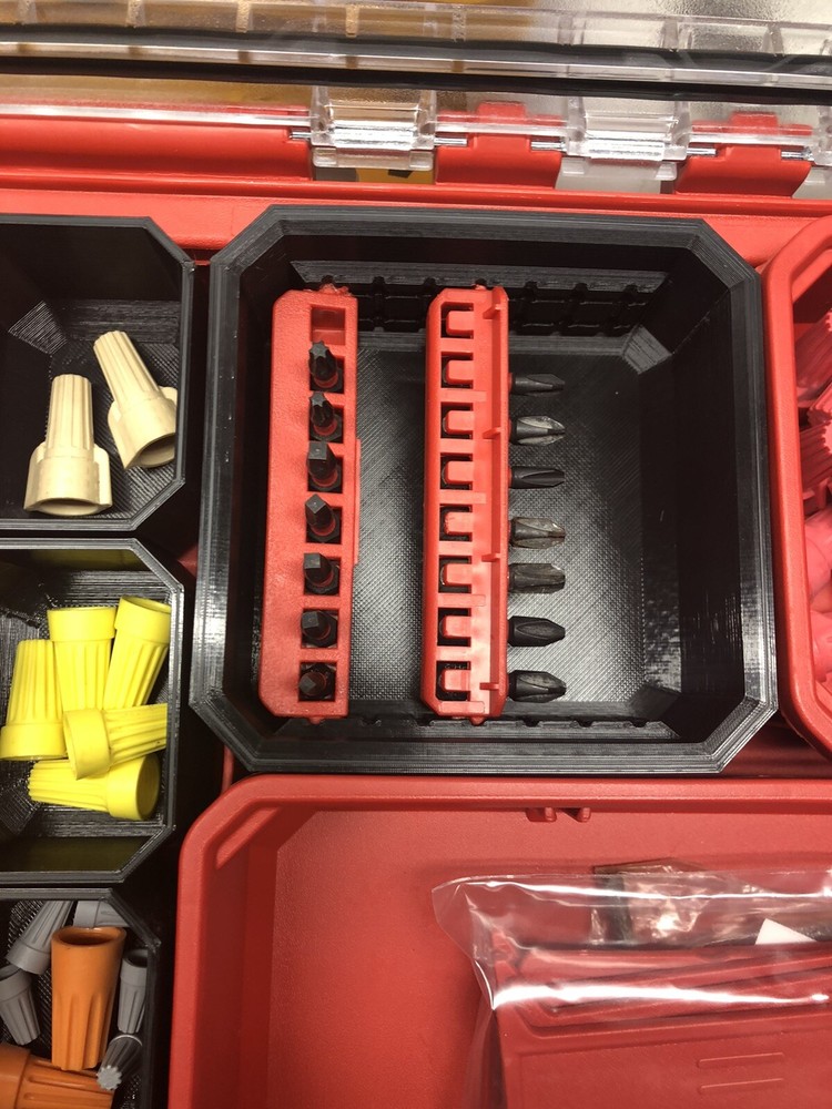 Milwaukee Packout Low Profile Bin For Slim Pack Out Red Or Black