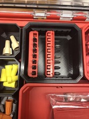 Milwaukee Packout Low Profile Bin For Slim Pack Out Red Or Black