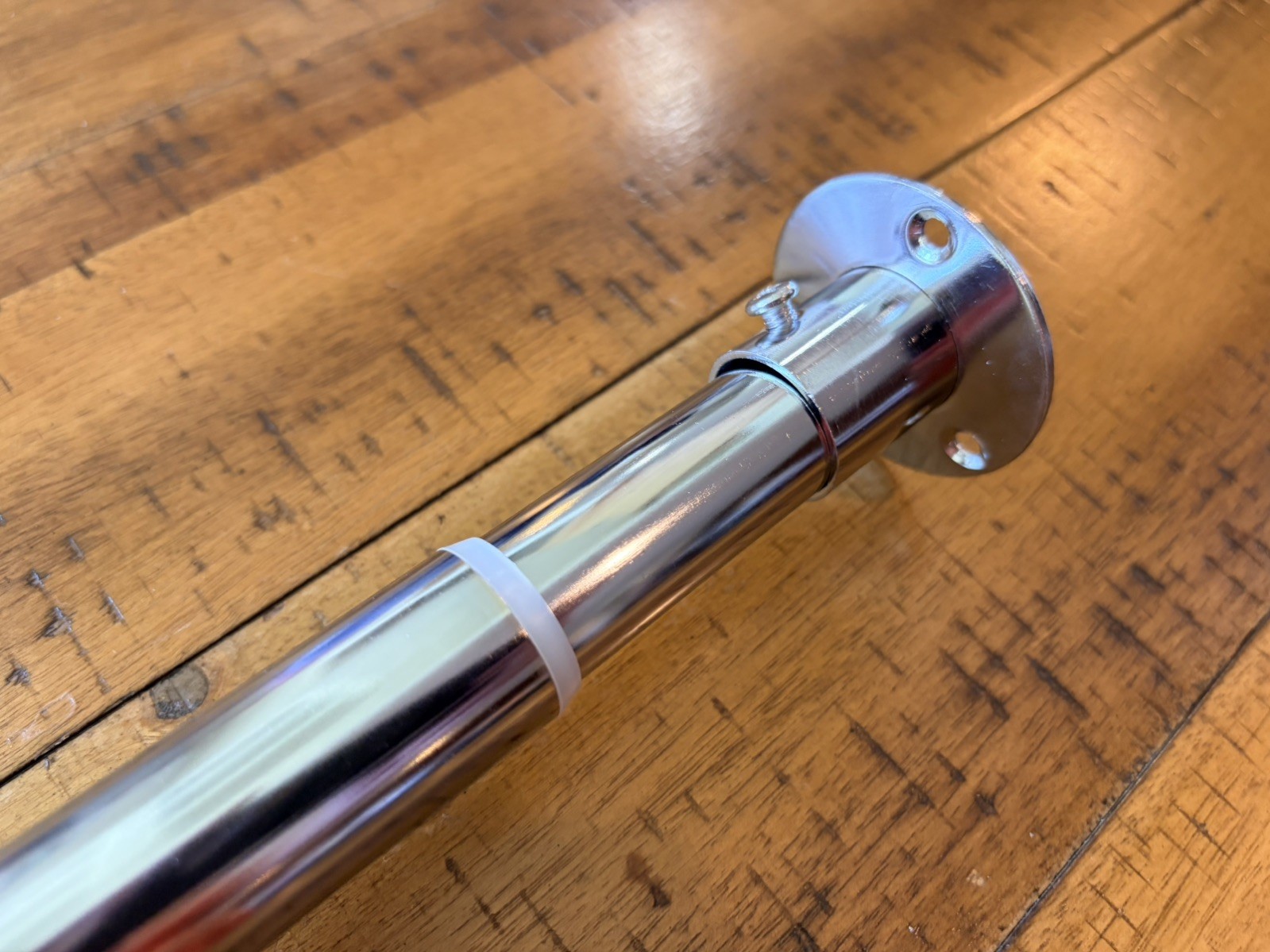 Closet Rod For Hanging Clothes, Chrome, Adjustable 30” to 48”, 50 Lb. Capacity gallery