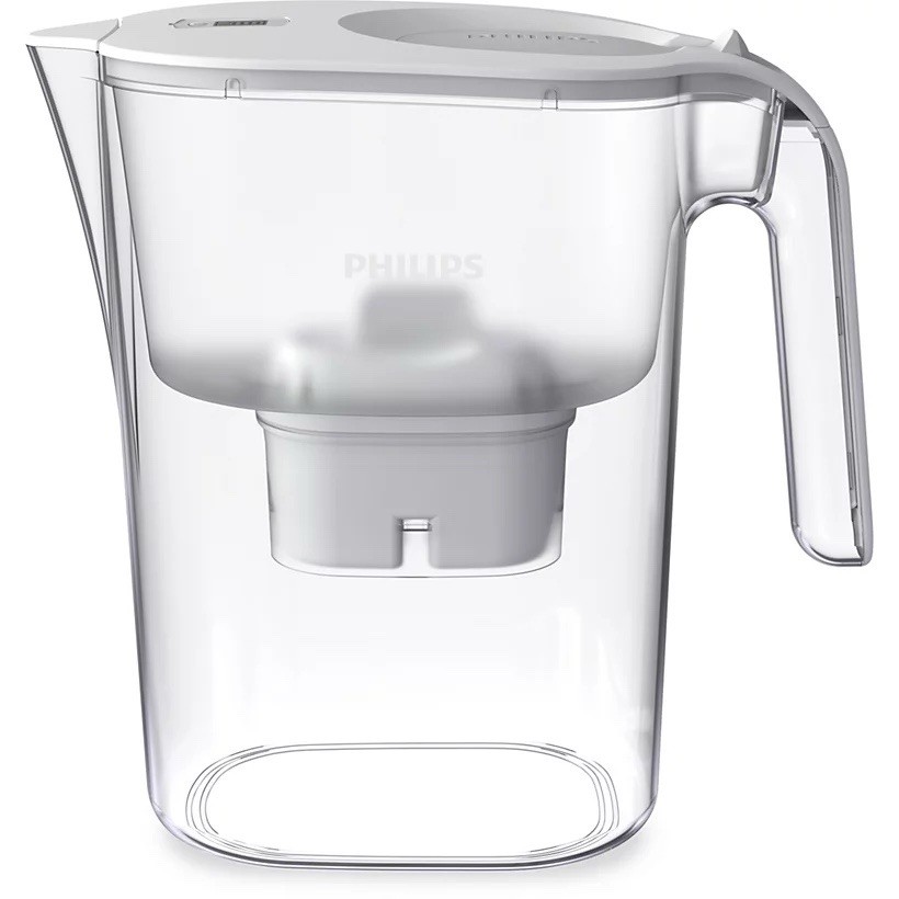 Philips 3.0L Filter Jug, Microplastics Removal, Clear White Plastic, Household gallery
