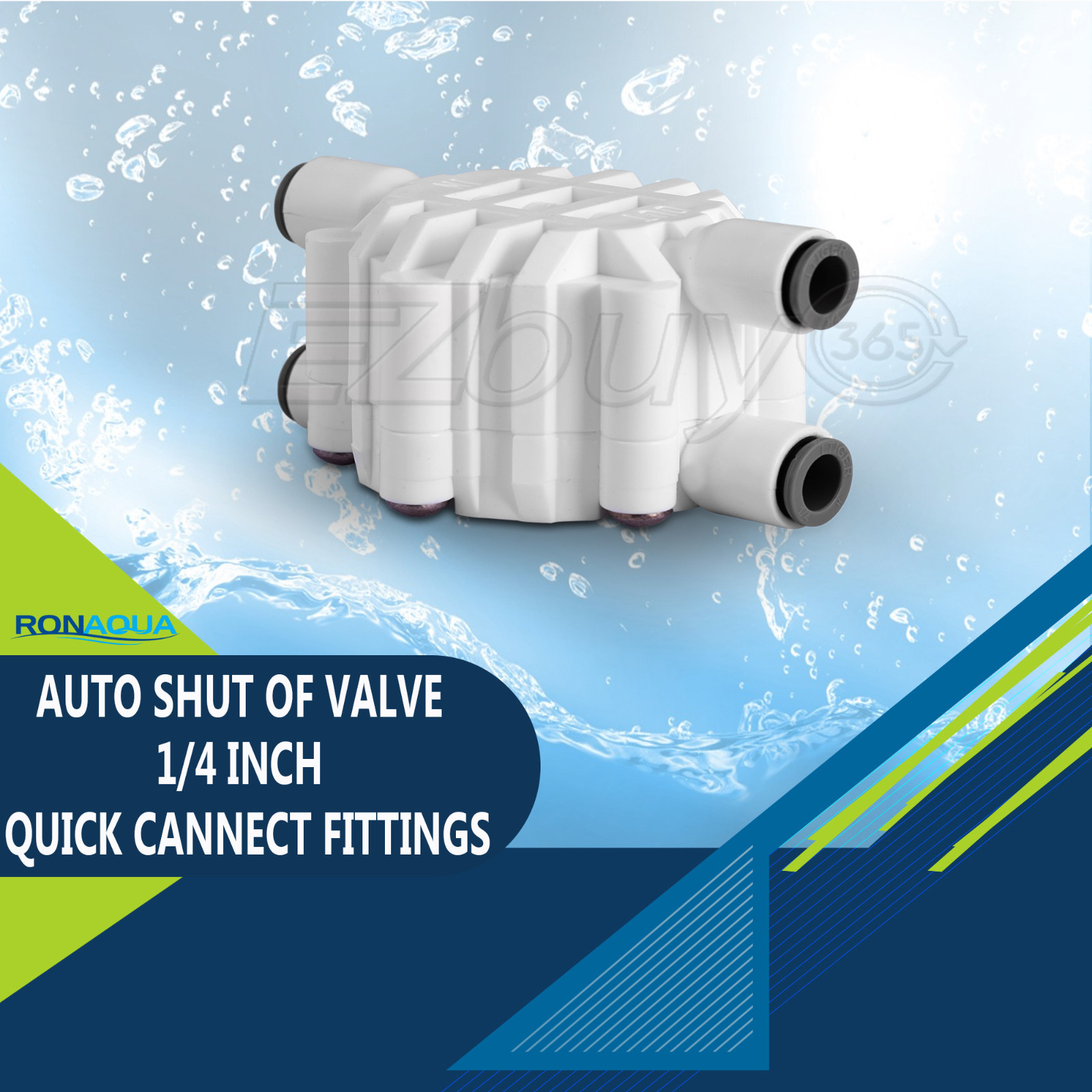 Ronaqua Auto Shut Off Valves for a Standard Reverse Osmosis System gallery