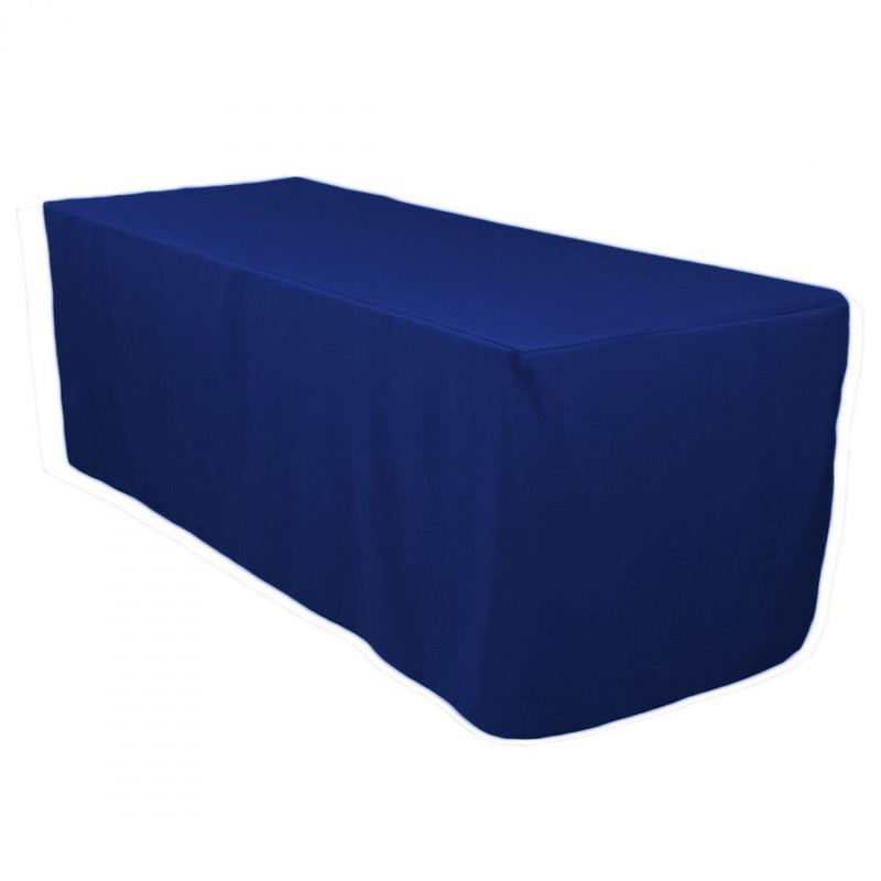 LinentTablecloth 6 ft. Fitted Polyester Tablecloth for Weddings & Tradeshows! gallery