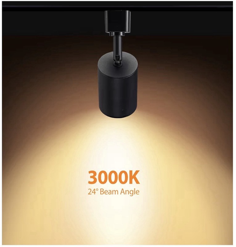 8 Pack 10W Dimmable LED Track Lighting Heads For H Type Track 3000K 1000LM Blk gallery