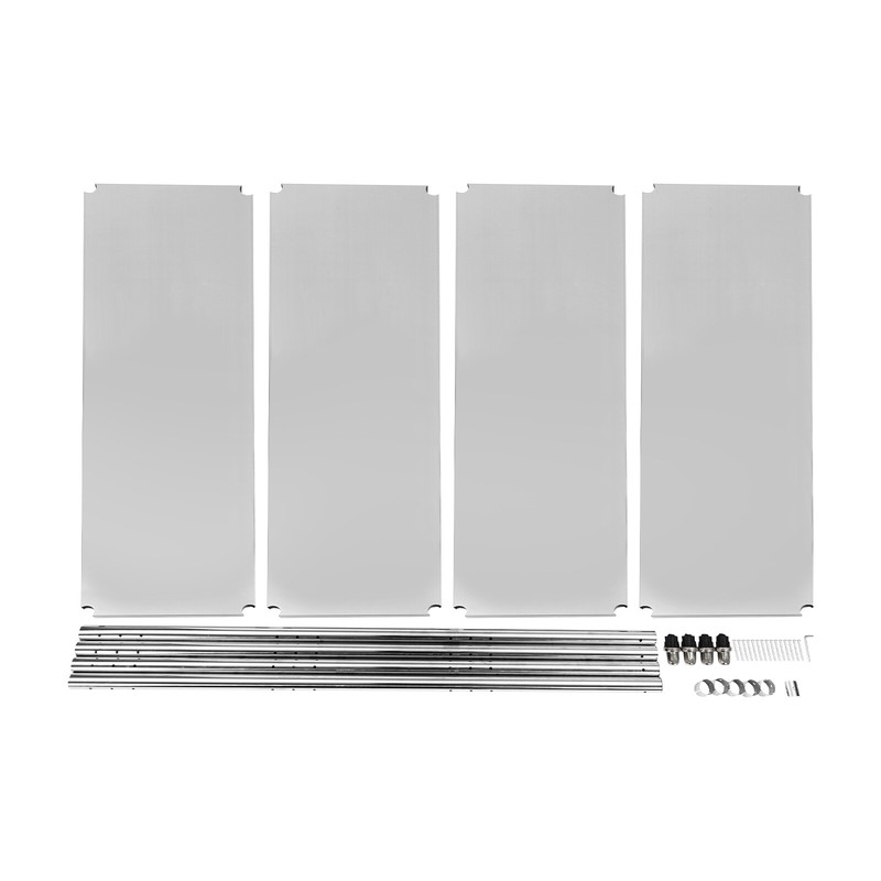 4 Tier Silver Adjustable Shelf Storage, Stainless Steel Heavy Duty Shelving NEW gallery