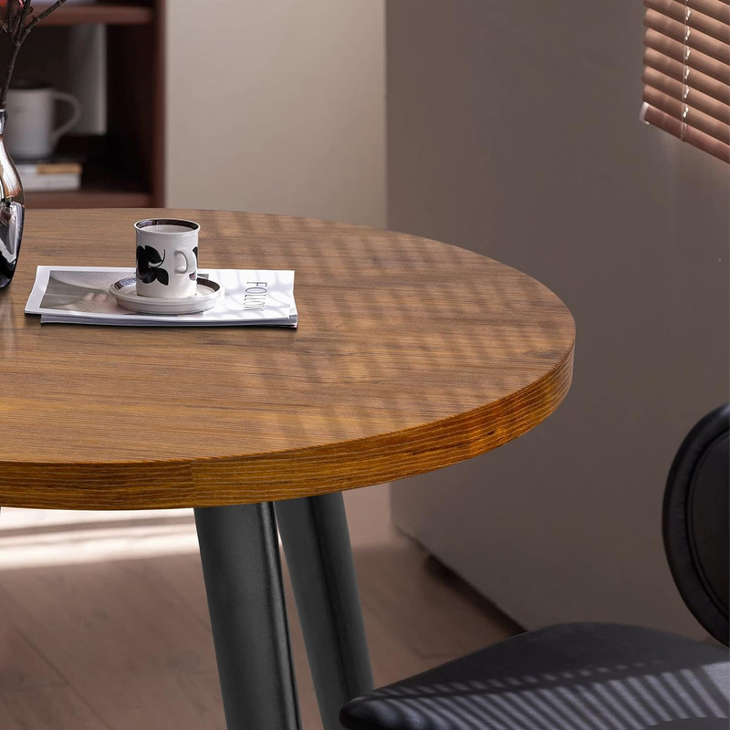 Round Dining Table, Small Dining Table for 2, 31.5" round Table, Mid-Century Mod gallery