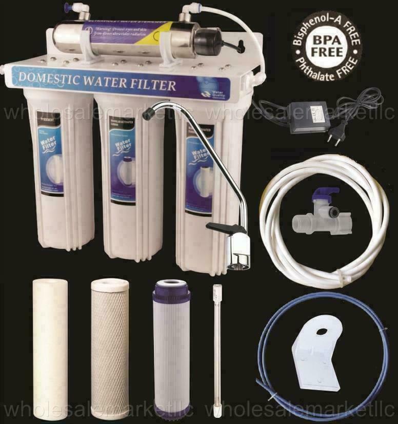 200 - 240V Ultraviolet UV Light Drinking Water Filter System Under Sink Purifier gallery