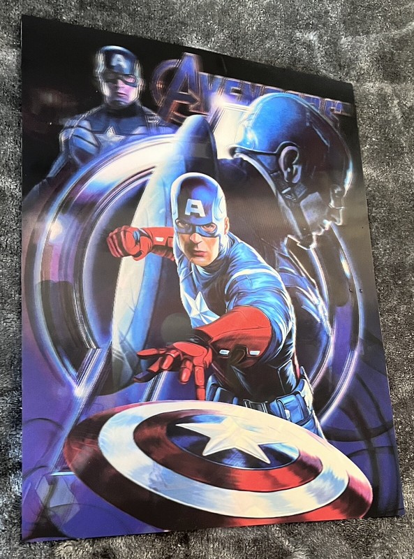 Marvel,Spider Man,Iron Man,captain America-3D Poster,3 images In One, 3D Effect gallery