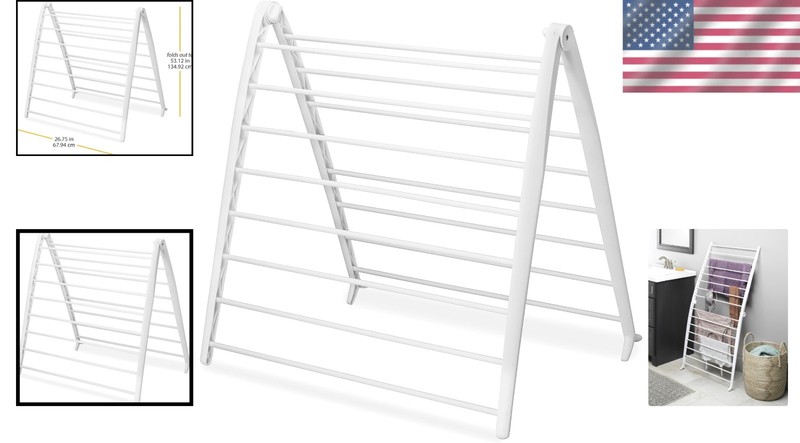 Whitmor Spacemaker Folding Drying Rack - Space-Saving Indoor Laundry Solution gallery