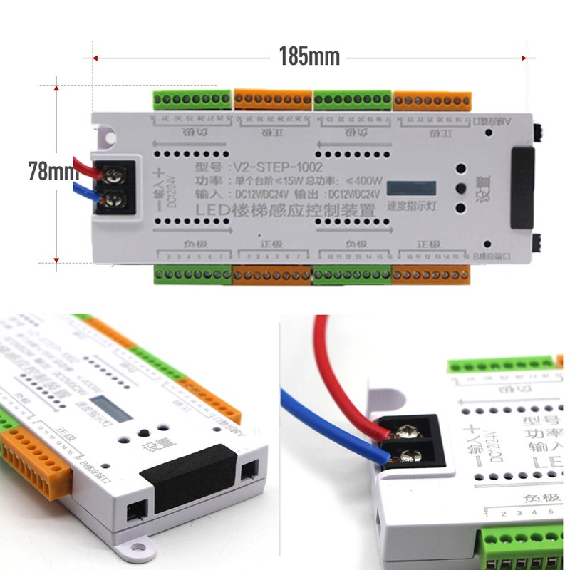 Stair LED PIR Motion Sensor Controller COB Strip Automatic Stairway Ladder Night gallery