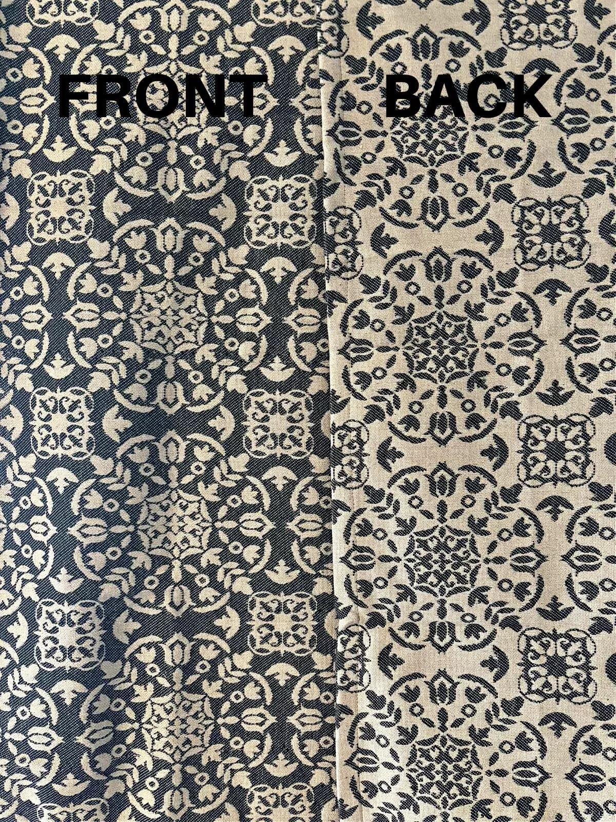 New Primitive Colonial OAT BLACK MEDALLION COVERLET THROW Blanket gallery