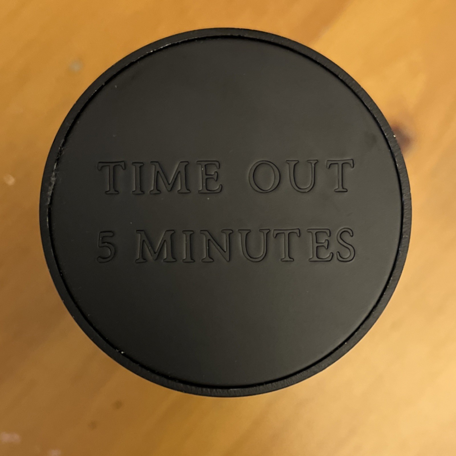 Time Out 5 Minutes Hourglass Sand Timer, Black Frame, Glass 5 inches high gallery