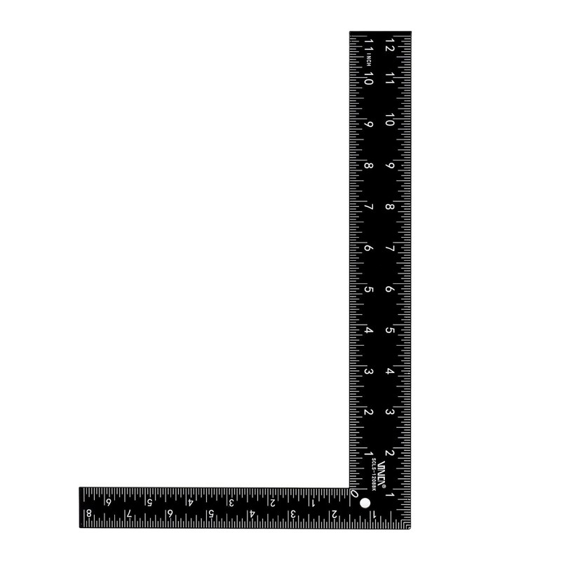 Durable 8" x 12" Carpenter L Shape Square - Anti-Rust Carbon Steel Construction gallery
