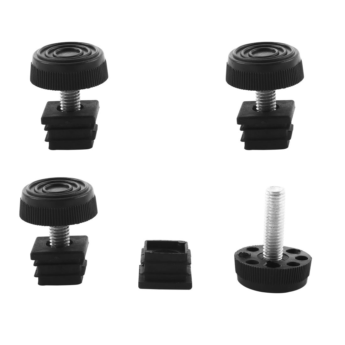 Adjustable Leveling Feet 20 x 20mm Square Insert Kit Furniture Glide 4 Set gallery
