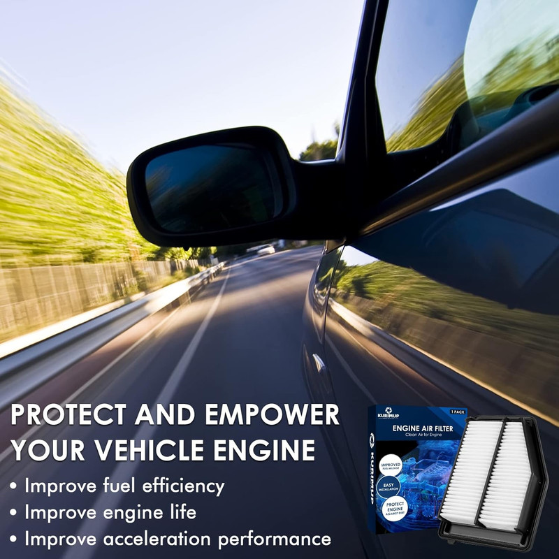 CA11113 Replacement Engine Air Filter, Efficient Filtration Offers 99% Air Purif gallery