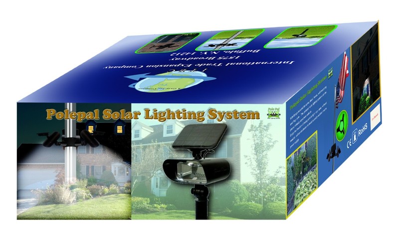 Solar Flagpole Tri-Light Polepal 1500 Lumens Up to 45ft Expandable gallery