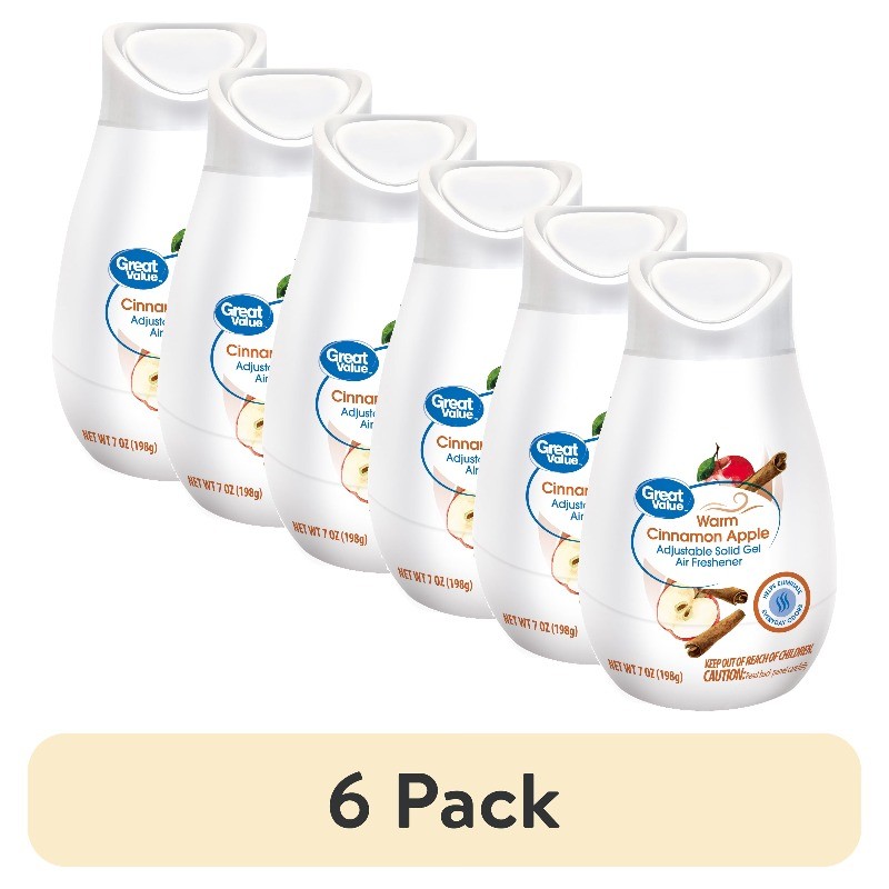 (6 pack) Great Value Adjustable Solid Gel Cone Air Freshener,Cinnamon Apple,7 oz gallery
