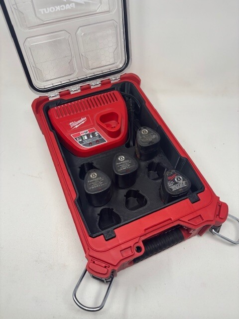 Fits Milwaukee Packout Deep Storage Tray INSERT for M12 Batteries and Charger gallery