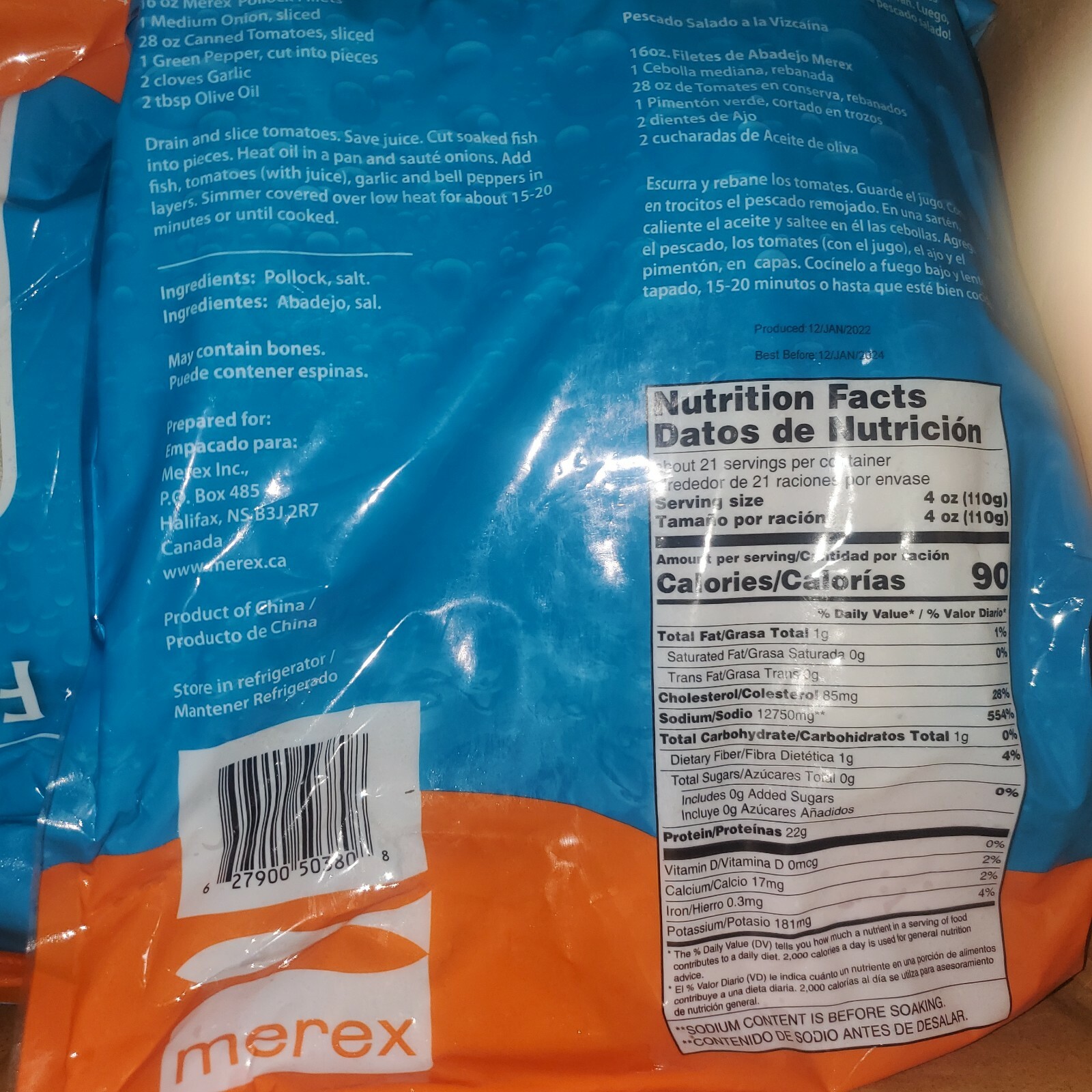 Salted fish Fillet 5lb gallery